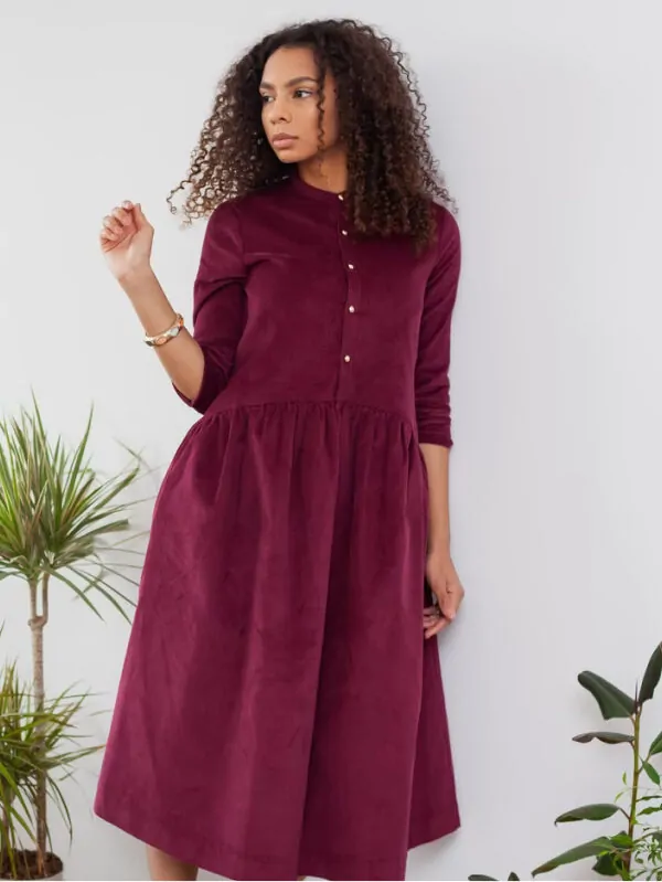 Ruffed A-Line Dress - Image 5