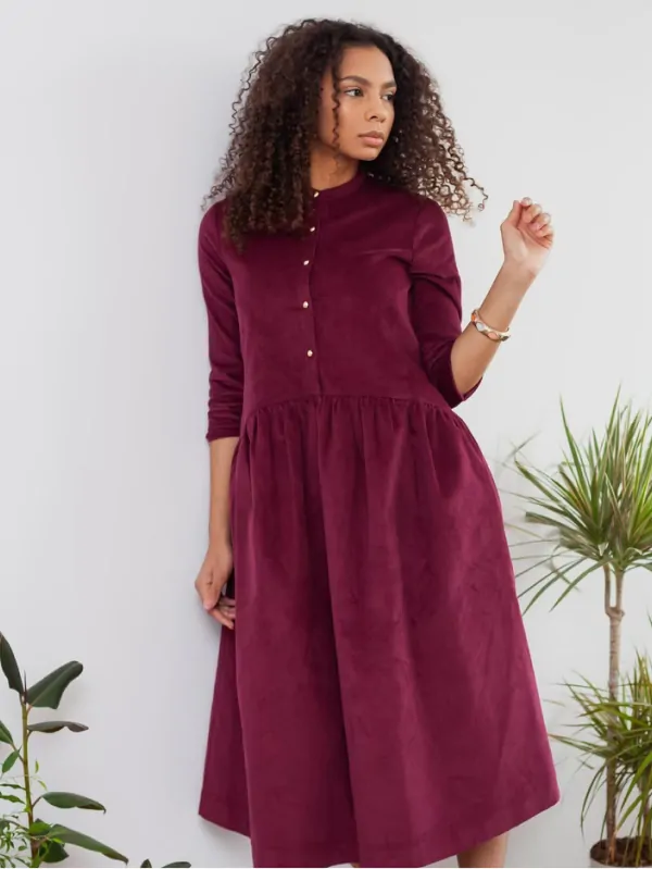 Ruffed A-Line Dress - Image 2