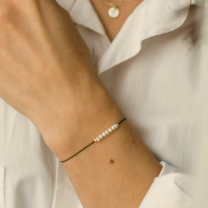 Leather Bracelet Mini Discs