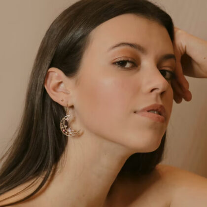 Moon Gold Earrings