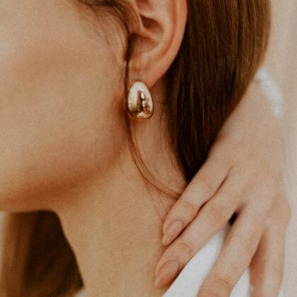 Thick Gold Earrings