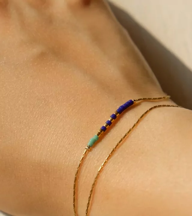 Leather Bracelet Mini Discs - Image 2