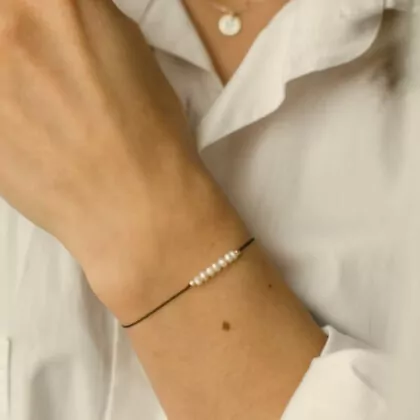 Leather Bracelet Mini Discs