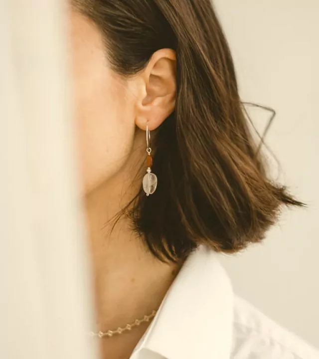Thick Gold Earrings - Image 2