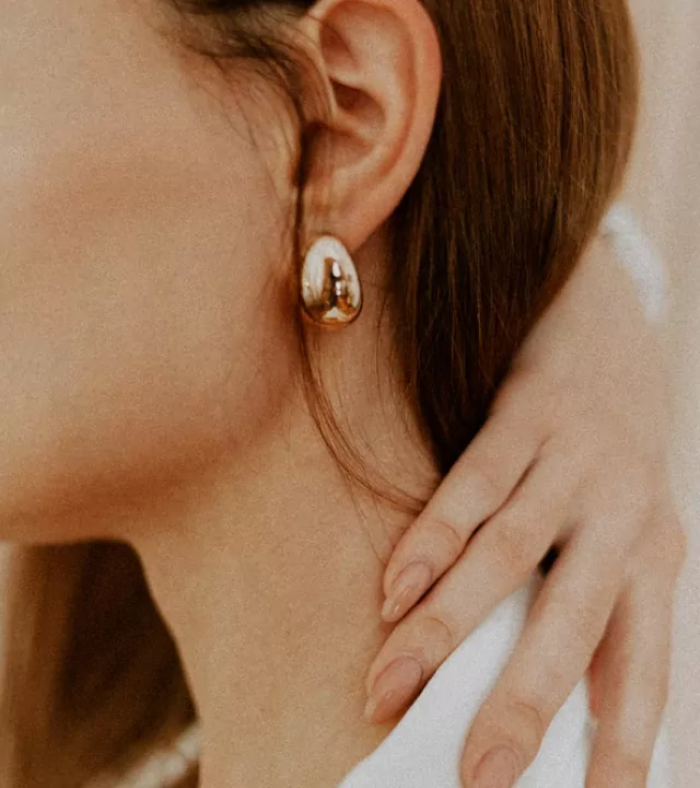 Thick Gold Earrings